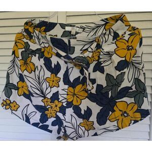 J.O.A. Los Angeles Women’s High-Waisted Floral Shorts L Lightweight Summer Style